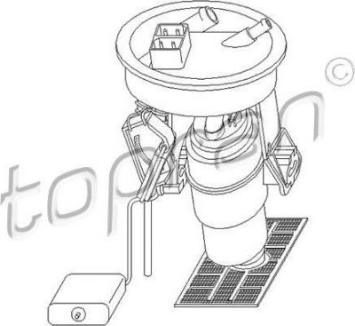 Topran 500 819 топливный насос на 3 (E36)