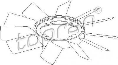 Topran 500 903 крыльчатка вентилятора, охлаждение двигателя на 3 кабрио (E30)