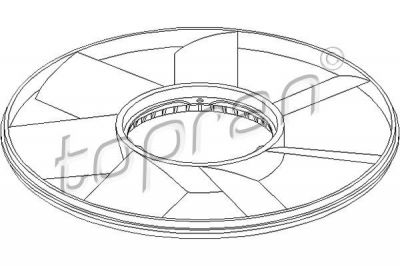 Topran 500 904 крыльчатка вентилятора, охлаждение двигателя на 3 (E30)