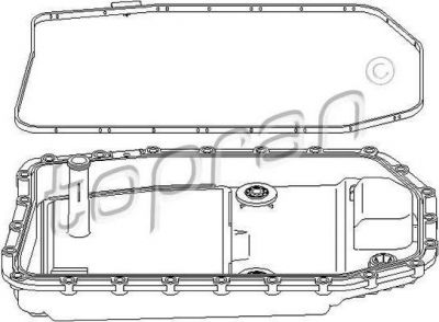 Topran 500 992 масляный поддон, автоматическая коробка передач на 3 Touring (E91)