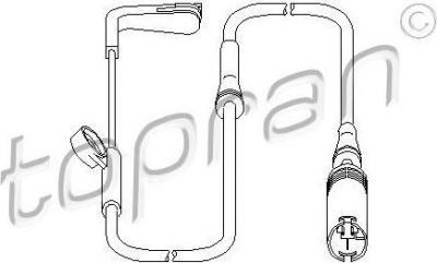 Topran 500 993 датчик, износ тормозных колодок на 5 (E60)