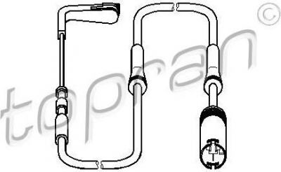 Topran 500 996 датчик, износ тормозных колодок на 3 Touring (E91)