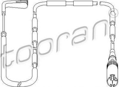 Topran 500 997 датчик, износ тормозных колодок на 3 Touring (E91)