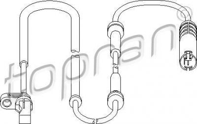 Topran 501 077 датчик, частота вращения колеса на 3 (E90)