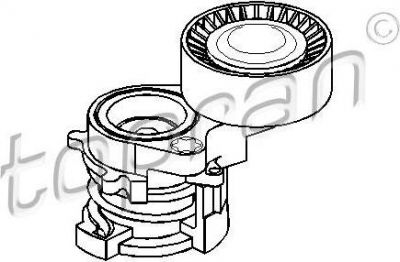 Topran 501 139 натяжитель ремня, клиновой зубча на Z4 (E85)