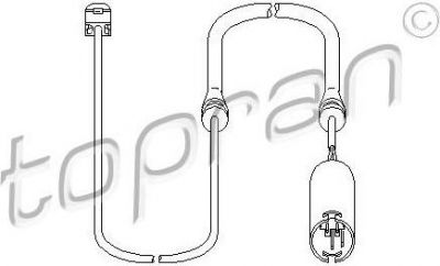 Topran 501 224 датчик, износ тормозных колодок на 7 (E38)
