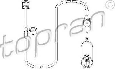 Topran 501 225 датчик, износ тормозных колодок на 7 (E38)