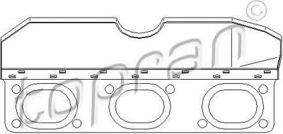 Topran 501 275 прокладка, выпускной коллектор на 3 кабрио (E46)