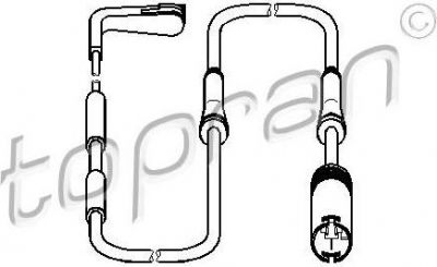 Topran 501 406 датчик, износ тормозных колодок на 3 Touring (E91)