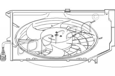 Topran 501 407 вентилятор, охлаждение двигателя на VOLVO S80 I (TS, XY)