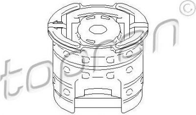 Topran 501 607 втулка, балка моста на 3 (E90)