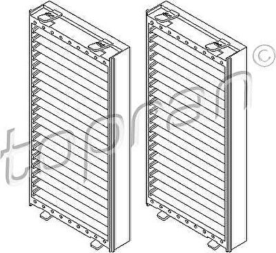 Topran 501 652 фильтр, воздух во внутренном пространстве на X5 (E70)