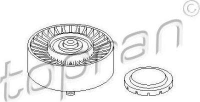 Topran 501 677 паразитный / ведущий ролик, поликлиновой ремень на 1 (E87)