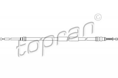 Topran 501 725 трос, стояночная тормозная система на 5 (E60)