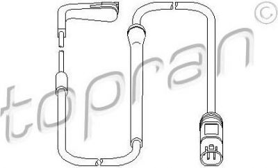 Topran 501 836 датчик, износ тормозных колодок на X6 (E71, E72)