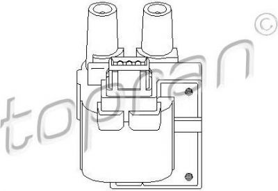 Topran 700 113 катушка зажигания на RENAULT MEGANE I Coach (DA0/1_)