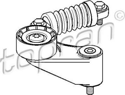 Topran 700 117 натяжитель ремня, клиновой зубча на RENAULT SCЙNIC I (JA0/1_)