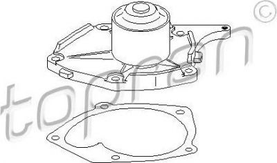 Topran 700 202 водяной насос на NISSAN ALMERA II (N16)