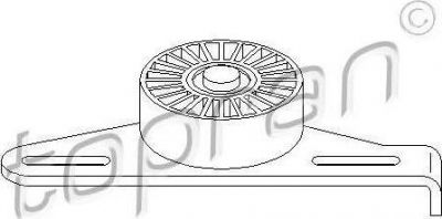 Topran 700 226 натяжной ролик, поликлиновой ремень на NISSAN KUBISTAR фургон (X80)