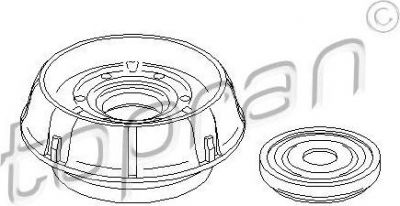 Topran 700 354 опора стойки амортизатора на RENAULT CLIO II (BB0/1/2_, CB0/1/2_)