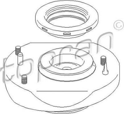 Topran 700 356 опора стойки амортизатора на RENAULT LAGUNA I (B56_, 556_)