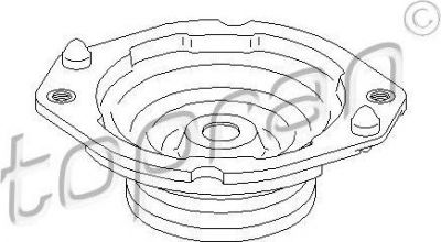 Topran 700 362 опора стойки амортизатора на RENAULT LAGUNA II Grandtour (KG0/1_)