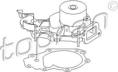 Topran 700 420 водяной насос на RENAULT CLIO II (BB0/1/2_, CB0/1/2_)