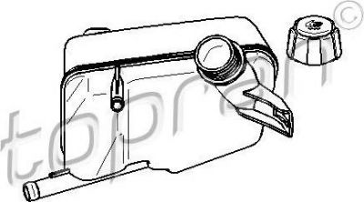 Topran 700 429 компенсационный бак, охлаждающая жидкость на MERCEDES-BENZ 190 (W201)