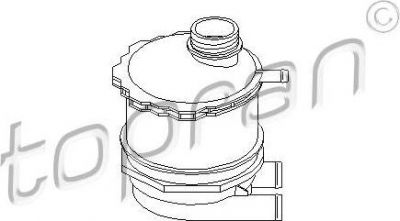 Topran 700 430 компенсационный бак, охлаждающая жидкость на RENAULT CLIO I (B/C57_, 5/357_)