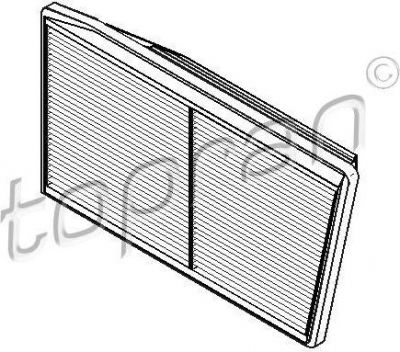 Topran 700 465 фильтр, воздух во внутренном пространстве на RENAULT SCЙNIC I (JA0/1_)