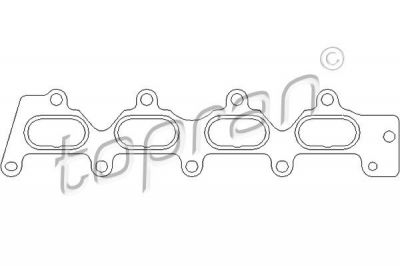 Topran 700 578 прокладка, впускной коллектор на RENAULT SCЙNIC I (JA0/1_)
