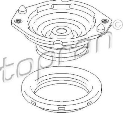 Topran 700 760 опора стойки амортизатора на RENAULT LAGUNA II Grandtour (KG0/1_)