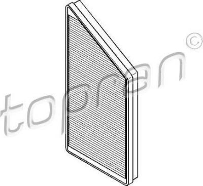 Topran 720 287 фильтр, воздух во внутренном пространстве на PEUGEOT 206 SW (2E/K)