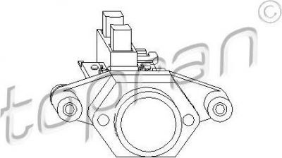 Topran 720 296 регулятор генератора на PEUGEOT 205 II (20A/C)