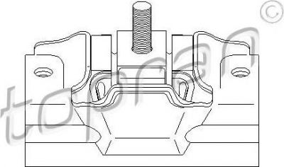 Topran 720 345 подвеска, двигатель на PEUGEOT BOXER фургон (230L)