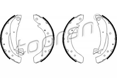 Topran 720 350 комплект тормозных колодок на PEUGEOT BOXER фургон (230L)