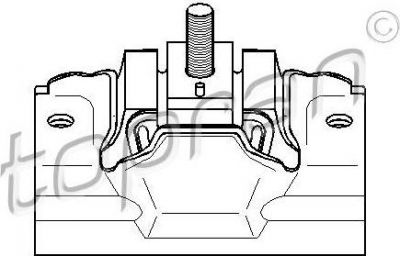 Topran 720 356 подвеска, двигатель на PEUGEOT BOXER фургон (230L)