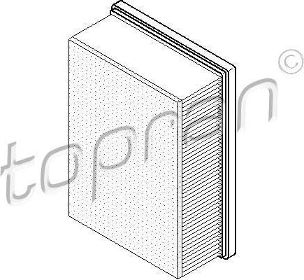 Topran 720 963 воздушный фильтр на PEUGEOT 307 Break (3E)