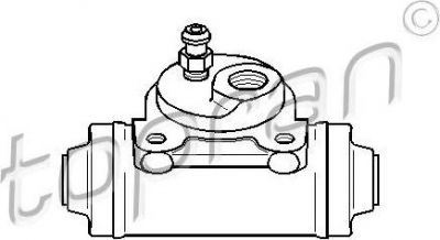 Topran 720 978 колесный тормозной цилиндр на PEUGEOT 405 II (4B)