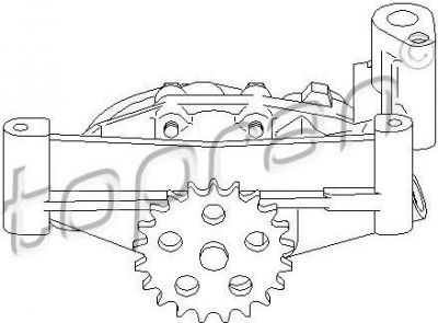 Topran 721 209 масляный насос на CITROEN BERLINGO (B9)