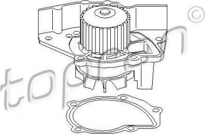 Topran 721 218 водяной насос на PEUGEOT 406 Break (8E/F)