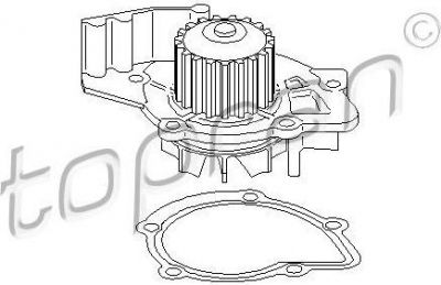 Topran 721 219 водяной насос на PEUGEOT EXPERT Tepee (VF3V_)