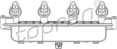 Topran 721 405 коммутатор, система зажигания на PEUGEOT 206 SW (2E/K)