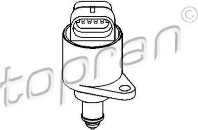 Topran 721 463 поворотная заслонка, подвод воздуха на PEUGEOT 206 Наклонная задняя часть (2A/C)