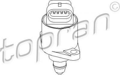 Topran 721 465 поворотная заслонка, подвод воздуха на PEUGEOT 306 (7B, N3, N5)