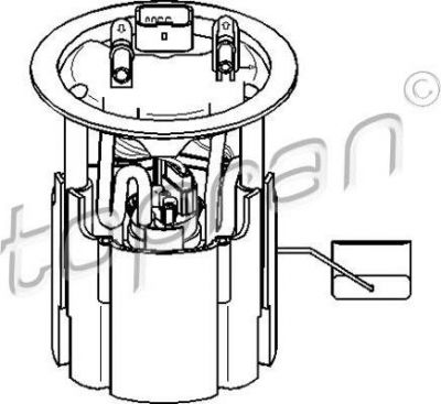 Topran 721 479 топливный насос на PEUGEOT 307 SW (3H)