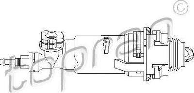 Topran 721 489 рабочий цилиндр, система сцепления на PEUGEOT 607 (9D, 9U)
