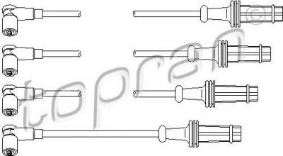 Topran 721 506 комплект проводов зажигания на PEUGEOT PARTNER фургон (5)