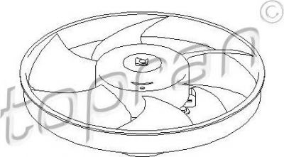 Topran 721 524 вентилятор, охлаждение двигателя на PEUGEOT 306 (7B, N3, N5)