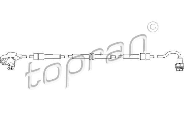 Topran 721 601 датчик, частота вращения колеса на PEUGEOT 406 (8B)